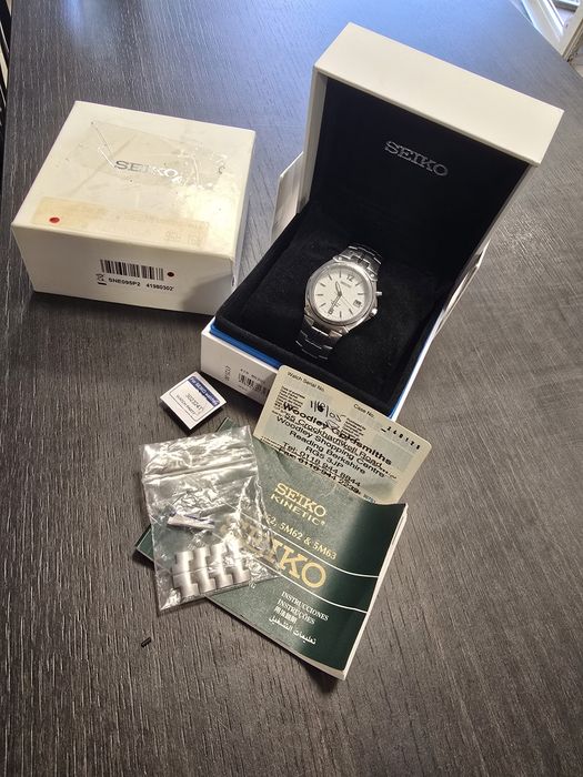 Seiko Kinetic 5M62-0AJ0 – Full Set – Stare foarte bună – Celulă de energie nouă