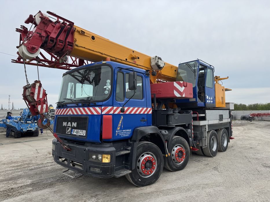 Macara 35t închiriat București 300km 280lei/oră Automacara Puternică