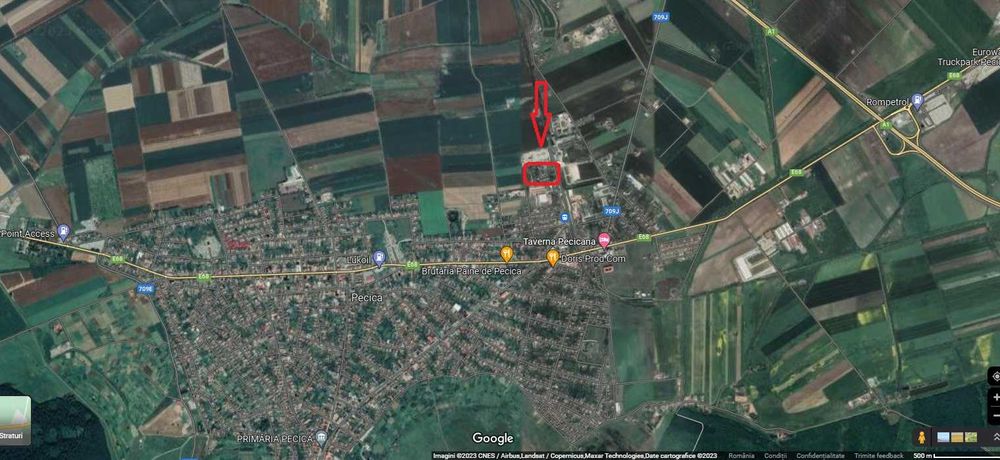 Teren cu construcții in Pecica, jud. Arad