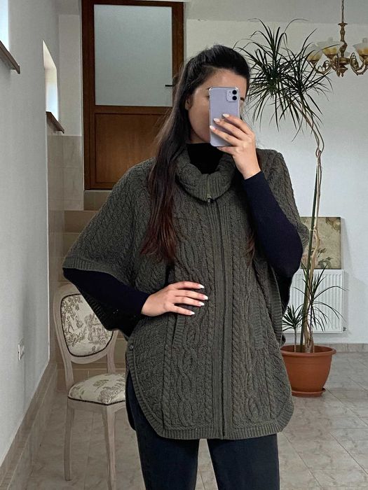 Cardigan impletit cu buzunare, conditie excelenta, marimea L