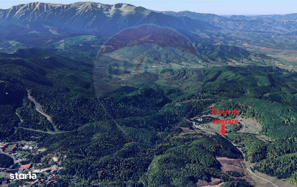 Teren de vis la poarta statiunii turistice Poiana Brașov — 1000 mp