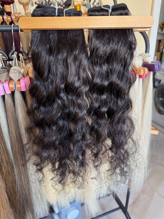 100% натурална индийска коса, 40см, 102 грама.