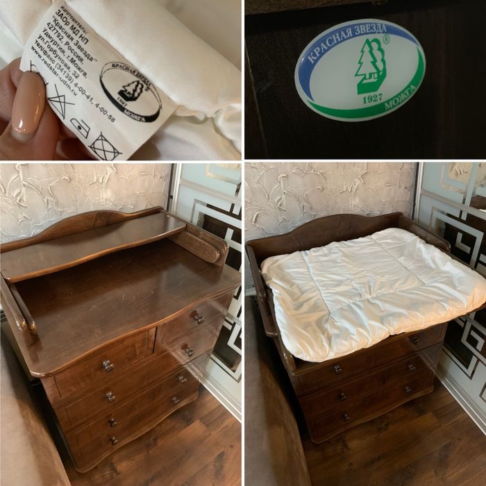 Манеж + комод Можга коричневые