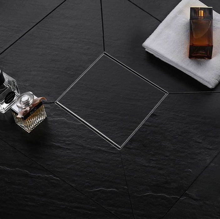 Сифон за баня квадраден 15см с вграждане на плочка