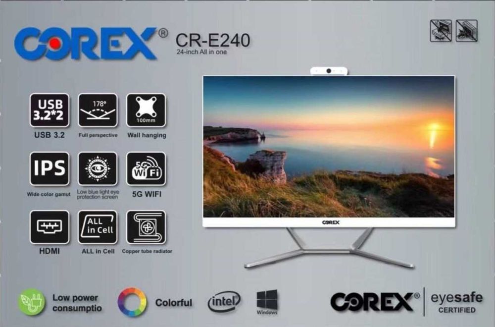 Моноблок AIO COREX MYPRO X-TECH H61/24/27/fan/speaker/wifi/webcam