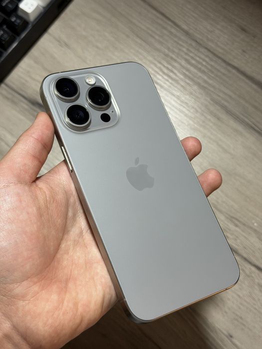 Iphone 15 pro max natural titanium 512gb 90%ak