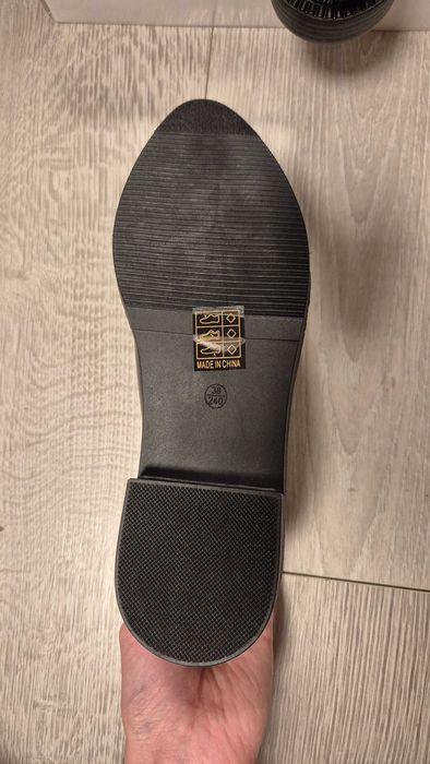 Pantofi Oxford noi negri femei