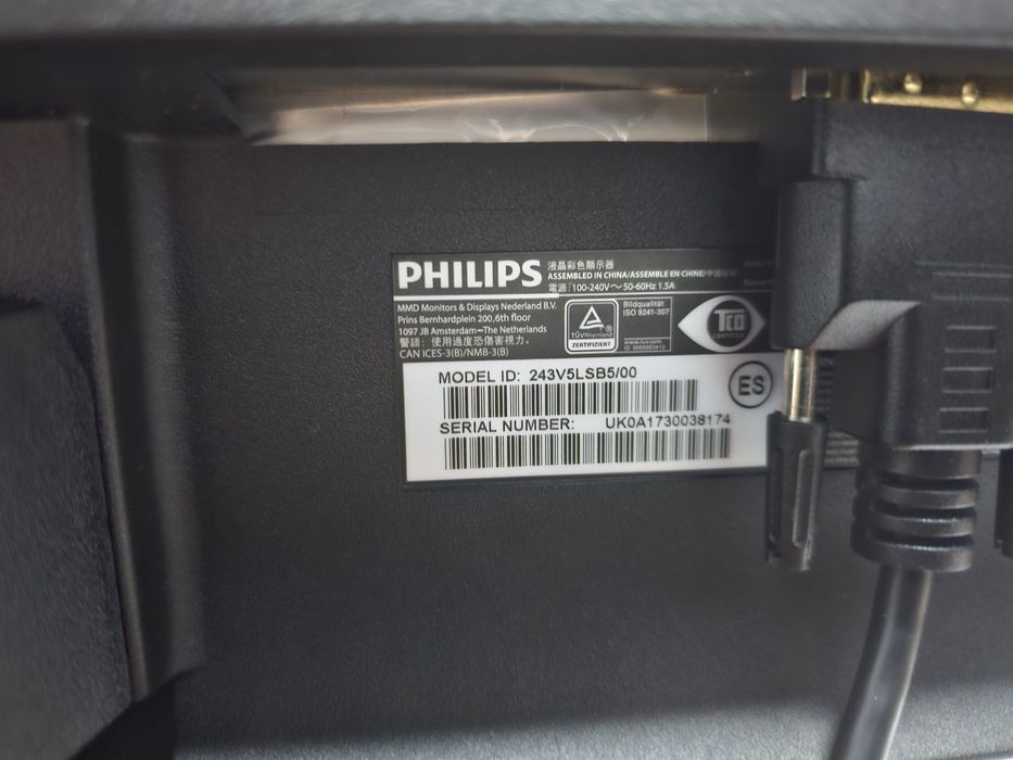 Monitor Phillips 24" model 243v5