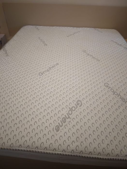 Pat dublu 160×200 cm+saltea ortopedică