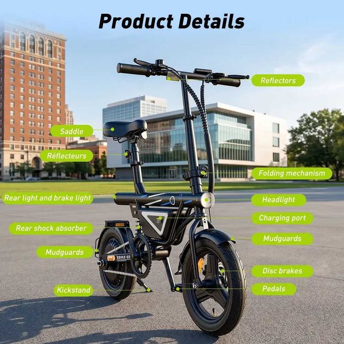 Eлектрическо колело iScooter EB1S 500W 36V 12Ah