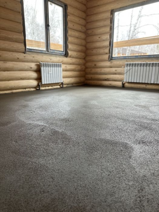 Стяжка пола полусухая