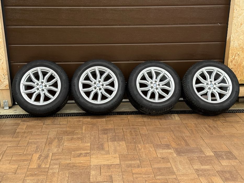 Roti complete iarnă BMW X5 X6 G05 G06 — Jante OE Style 734 + Continental WinterContact 265/50 R19