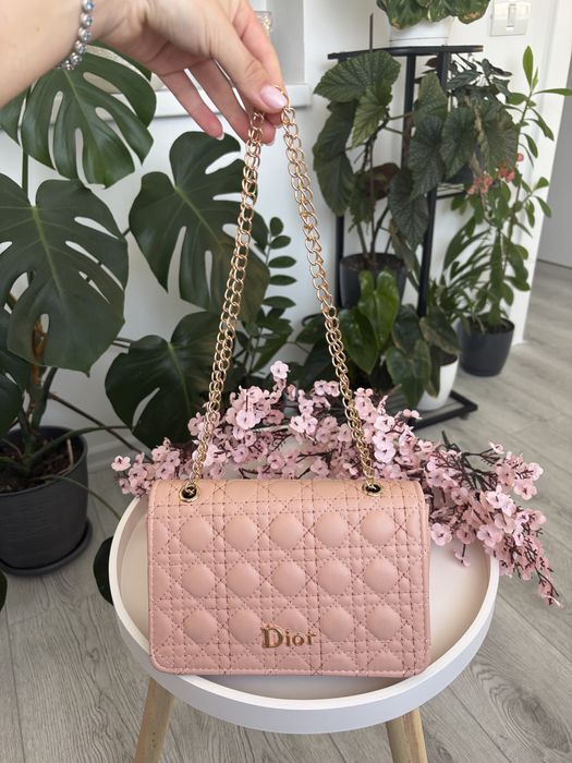 Geanta roz pudra Dior