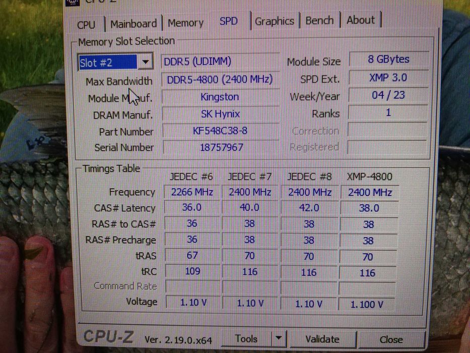 РАМ: Kingston Fury Beast 16gb (2x8gb) ddr5 4800 mhz