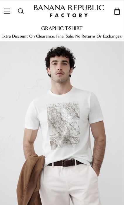 Футболка из Америки. Акшдан футболка Banana Republic.