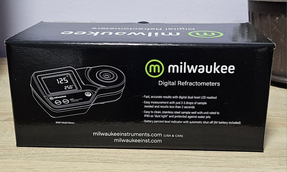 Refractometru digital pentru acvariu Milwaukee MA887 test salinitate