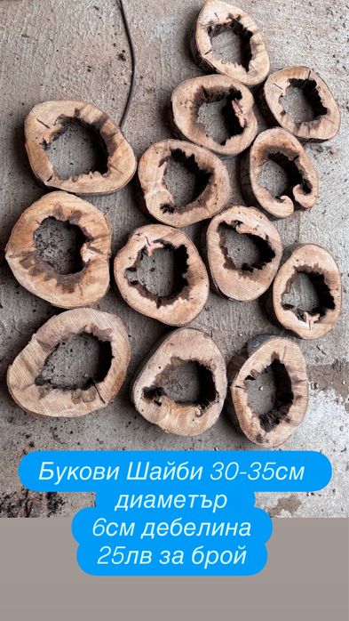 Дървени шайби за декорация лампи и др.