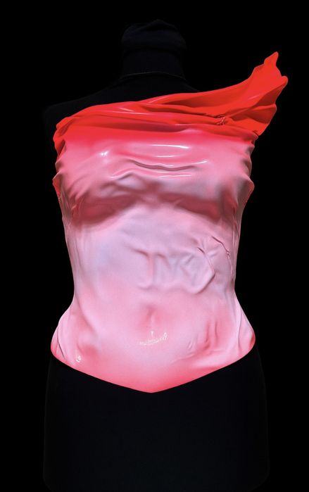 Corset fluorescent handmade – mărimea M