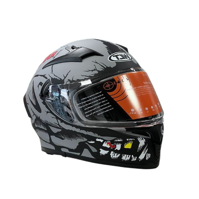 Каска за мотор 108 - Matt Grey 2