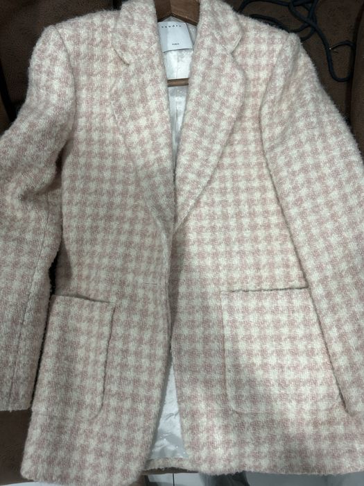 Пиджак sandro 36 шерсть оригинал