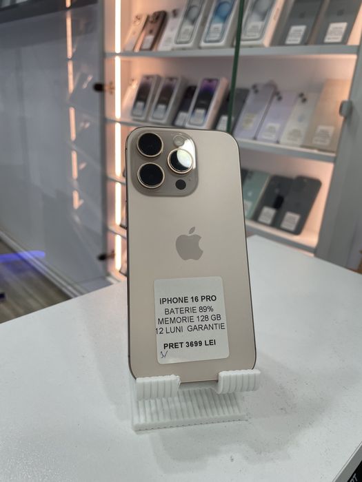MAGAZIN: iPhone 16 Pro,128gb, 89%, GARANTIE