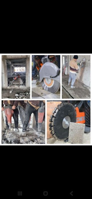 Beton teshish va kesish бетон кесиш тешиш хизмати