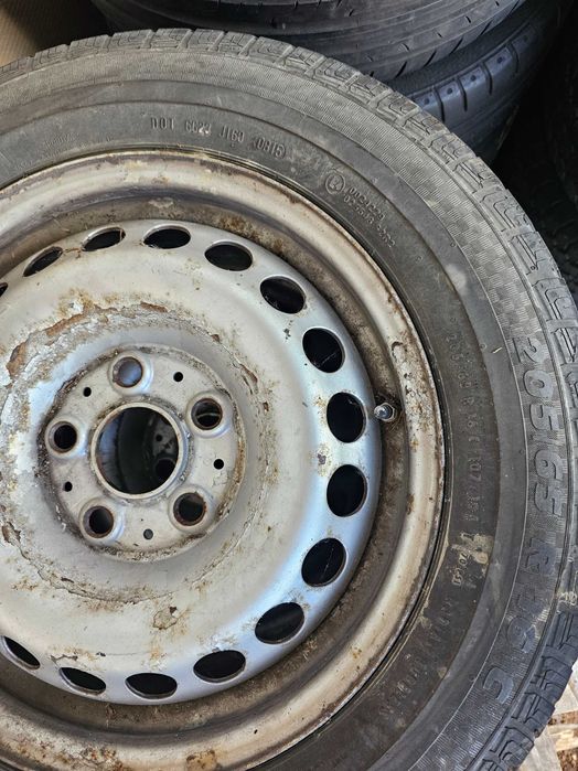 JanteTabla 16''5x120+Cauciucuri 205-65-16''C-VwT5/Transporter/Multivan