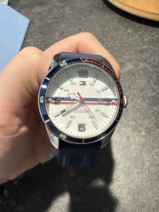 Ceas Tommy Hilfiger original – quartz, baterie nouă, 50M