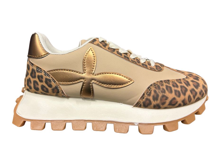 Дамски маратонки с грайферна платформа  -761