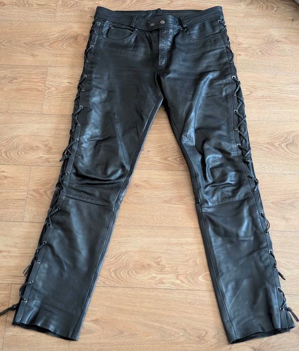 Pantaloni piele pt motocicleta Louis EXELL, 250 LEI