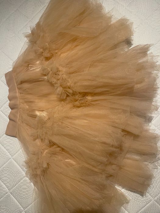 Официална пола с тюл и подплата