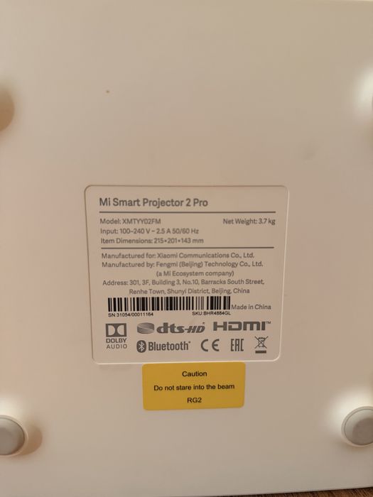 Проектор Xiaomi Mi Smart Projector 2 Pro