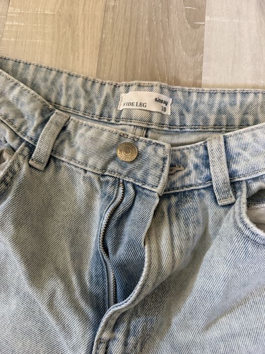 Сини дънки wide leg