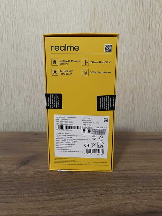 Realme Note 70t - Чисто нов (Запечатан)