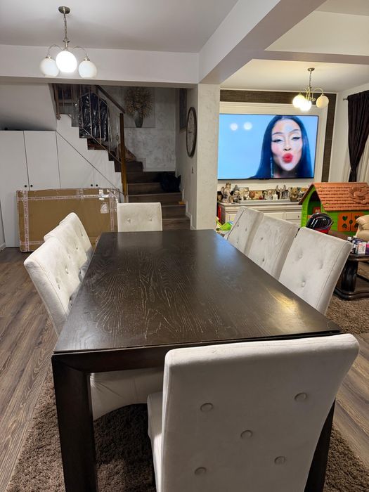 Masa lemn dining / sufragerie 8 persoane