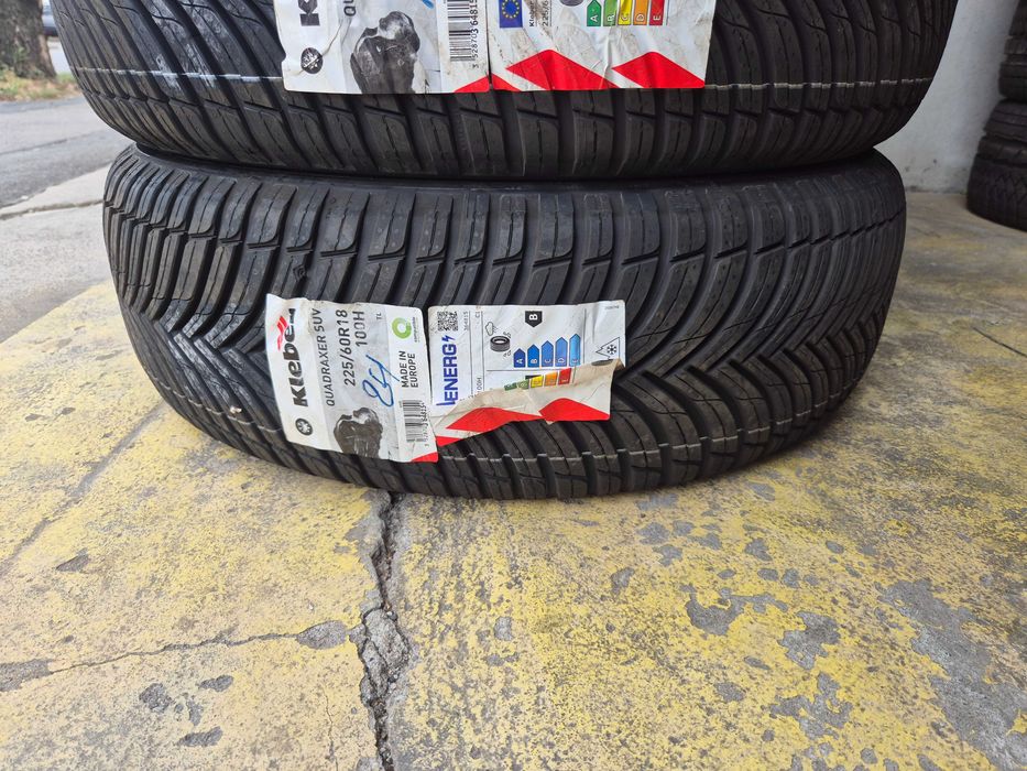 4 Anvelope M+S VARA IARNA 4Sezoane - 225/60/18 100H - KLEBER Quadraxer - NOI - DOT 2024 !