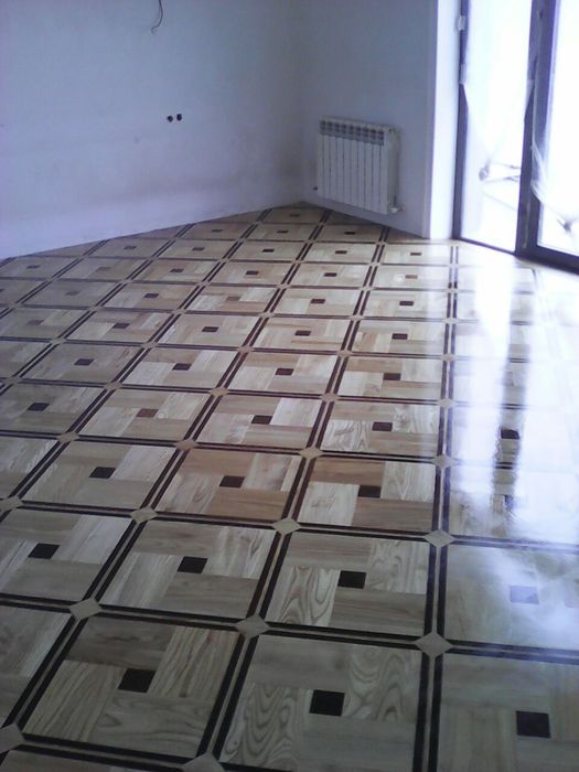 Реставрация, шлифовка и укладка паркета