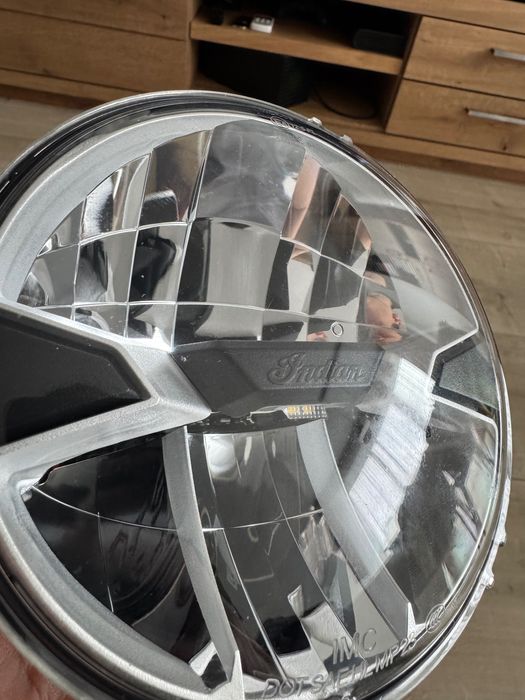 Far moto led 5 3/4", headlight led reflector w-pos