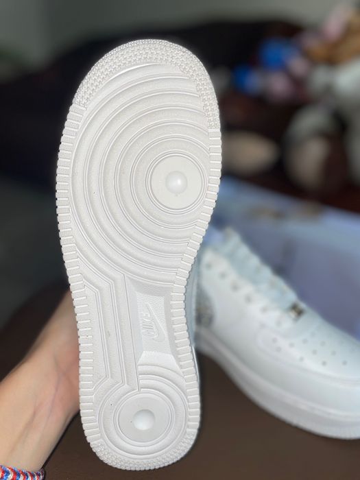 Nike Air Force 1 - white + rhinestones
