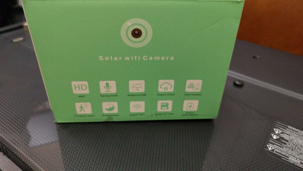 Соларна безжична WIFI IP камера  1080P  2 антени Водоустойчива система