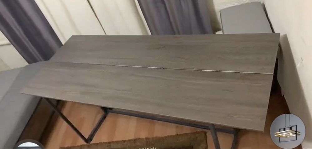 Продам складной стол 2х1 + 4 стула в стиле лофт