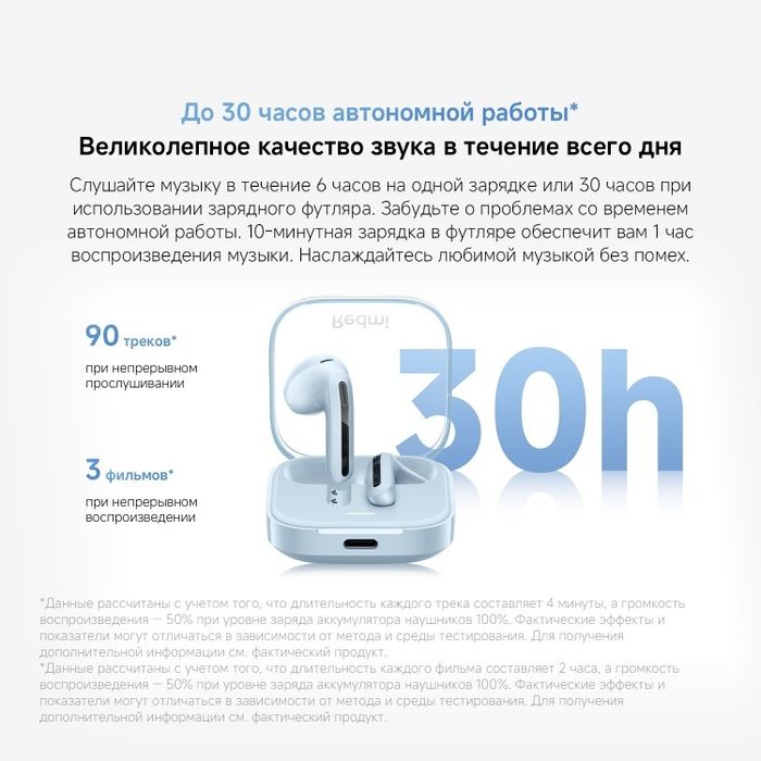 Наушники REDMI Buds 6 Active белый