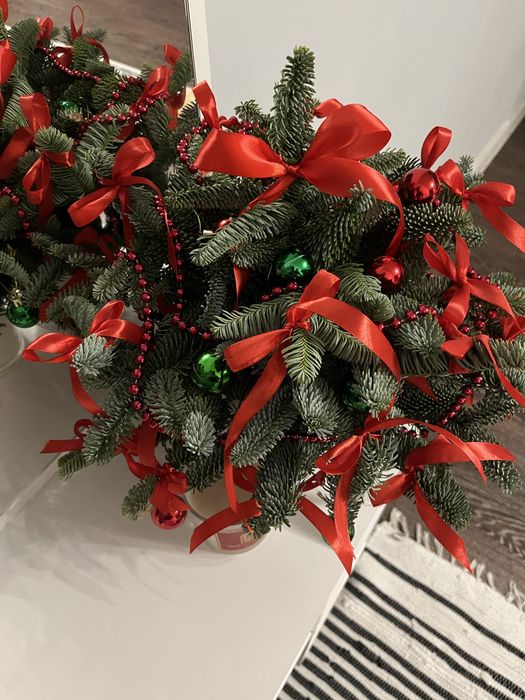 Новогодние композиции из нобилиса