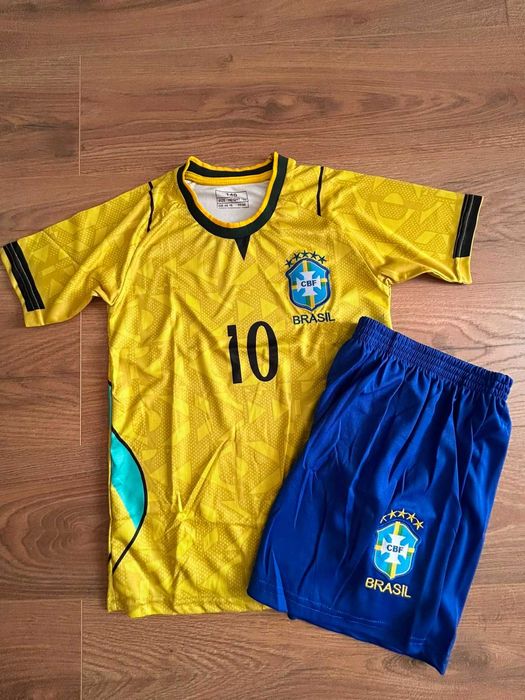 PROMOTIE Tricouri Echipament fotbal copii - Brazilia - Neymar jr