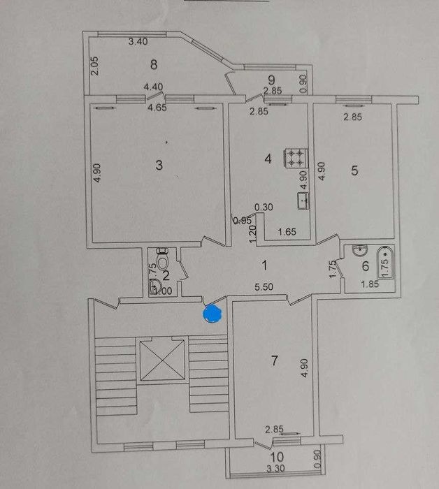 3-х комнатная квартира по ул. Амира Темура ID: 2879