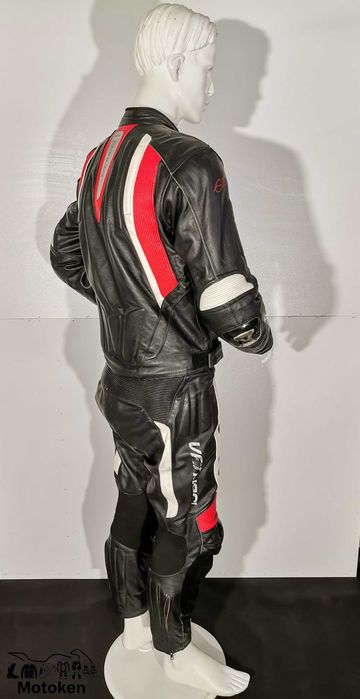 Costum moto piele si textil Vanucci-marime 54, 52