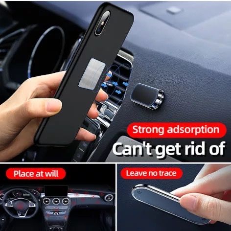 Suport Magnetic Telefon Pentru Bord Auto + Doua Placute Metalice