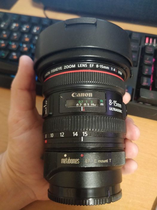 Canon eos L 8-15mm f4.