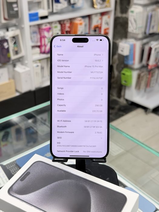 Apple iPhone 15 Pro Max 256GB Black Titanium