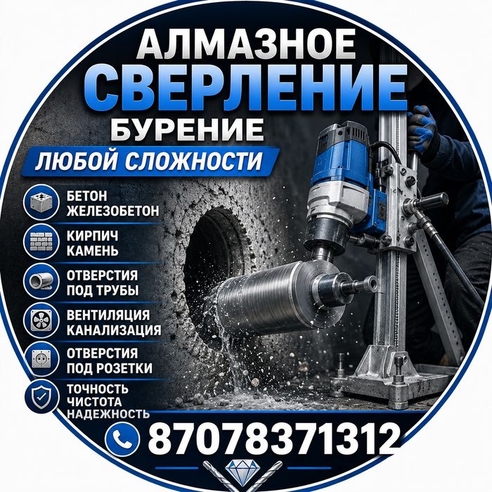 алмазное сверления,алмазное бурения